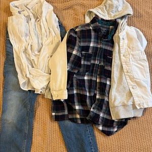 Abercrombie jacket and shirt and more